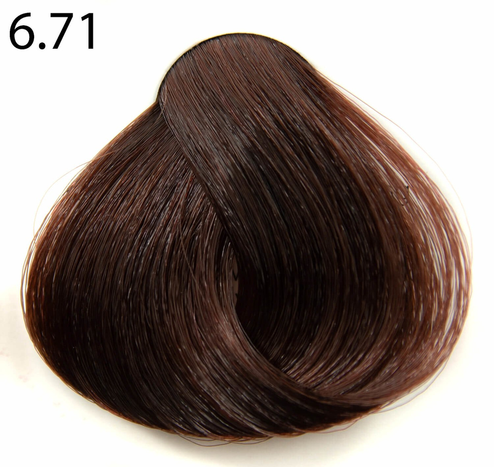 Profesjonalna farba do włosów RR Line 100 ml 6.71 chłodny brązowy ciemny blond